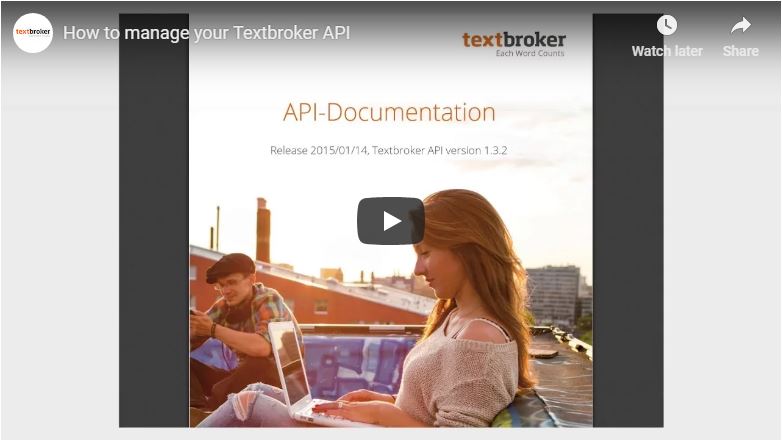 Textbroker API